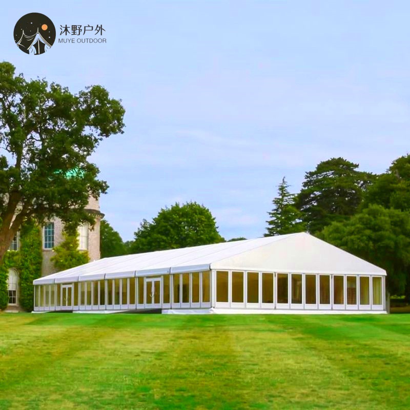Muye exposición de eventos al aire libre a gran escala exhibición punto escénico tienda de almacenamiento de aleación de aluminio hotel tienda de bodas venta caliente