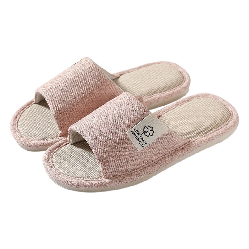 2023夏の新型亜麻スリッパ卸売り男性家庭用滑り止め四季綿麻スリッパ女性静音