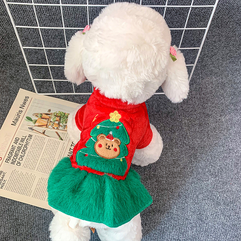 160g Weight Pet Clothing Type Of Pet Supplies 1 Piece Quantity Holiday, Daily, Festival Occasion Polyester Material Christmas Festival Elk Pattern Winter Season Cute Style Cute Polyester Christmas Elk Pet Clothing 6