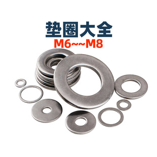 M2M6M8-M50��304���P�ƽ�|Ƭ����ƽ�|Ȧ��׼�Ӵ��g϶С߅