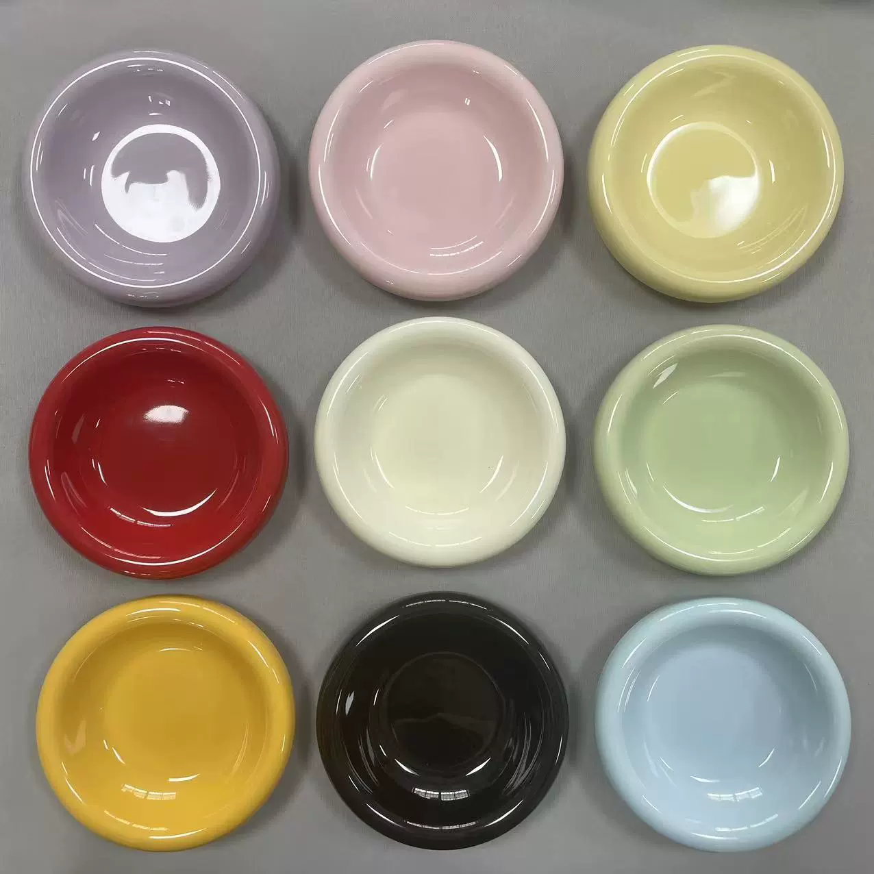 Ins style Korean cat bowl candy ceramic anti-knock dog bowl food water bowl food bowl cat kitten dinner plate pet bowl