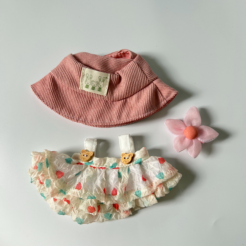 一二三代拉布布衣服labubu娃衣花朵纱裙挂件拉布布周边配饰配件|undefined