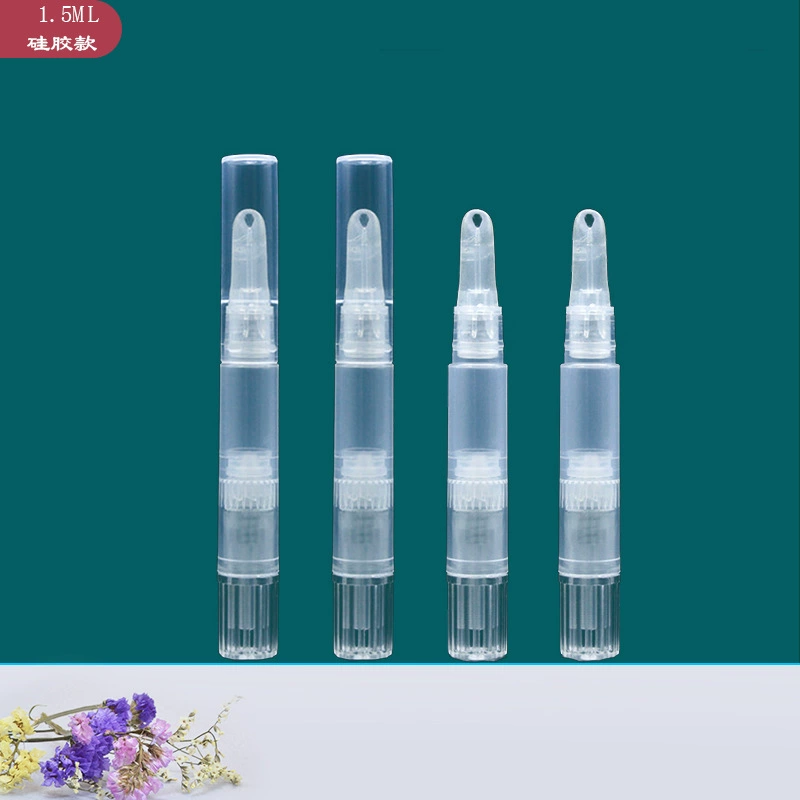 1,5 мл в наличии Прозрачная силиконовая головка Вращающаяся ручка эссенция гель упаковка ручка кнопка лифта артефакт портативное оборудование