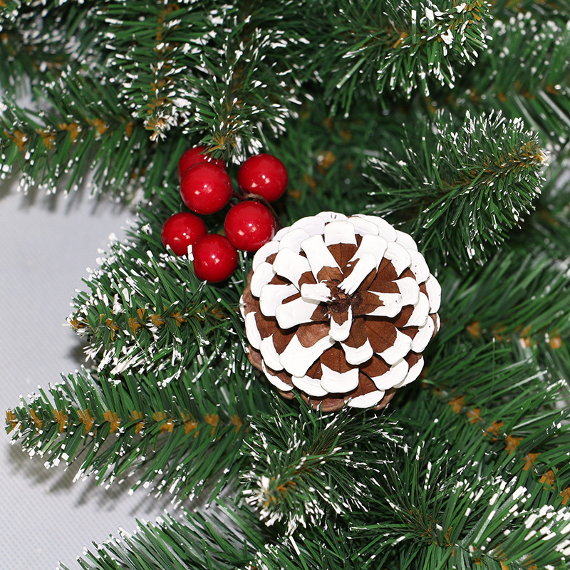 Transfronterizo directo de fábrica decoración de Navidad al aire libre decorativo artificial guirnalda PVC señaló blanco cifrado decorativo Ratán