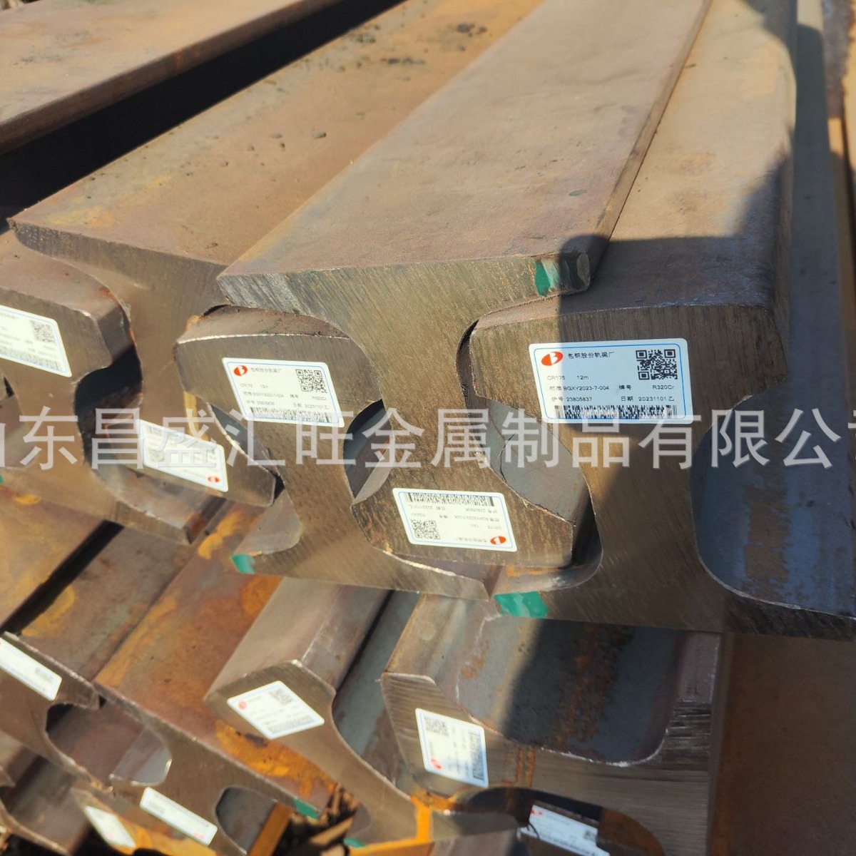 QU120QU100起重机钢轨，，道轨执行标准YB/T5055重型鞍钢现货导轨