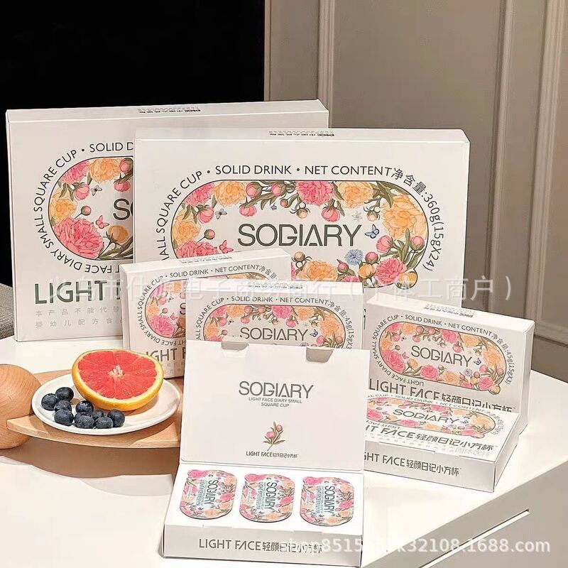 公式正規品 LIGH FACE ライトフェイスダイアリー スモールスクエアカップ ソリッドドリンク スー スー プラネット ライトフリーズ アクティベーショントレジャー|undefined