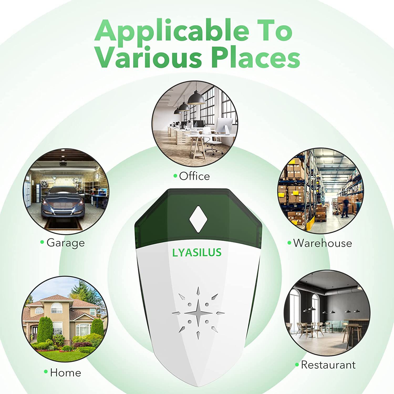 Direct Manufacturer Sale Smart Home Mouse Repeller Ultrasonic Electronic Insect Repeller High Power Cockroach Repeller