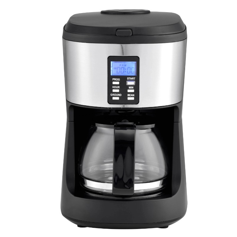 Transfronterizo estándar europeo americano cafetera de goteo semiautomática de molienda doméstica cafetera de café cafetera de café