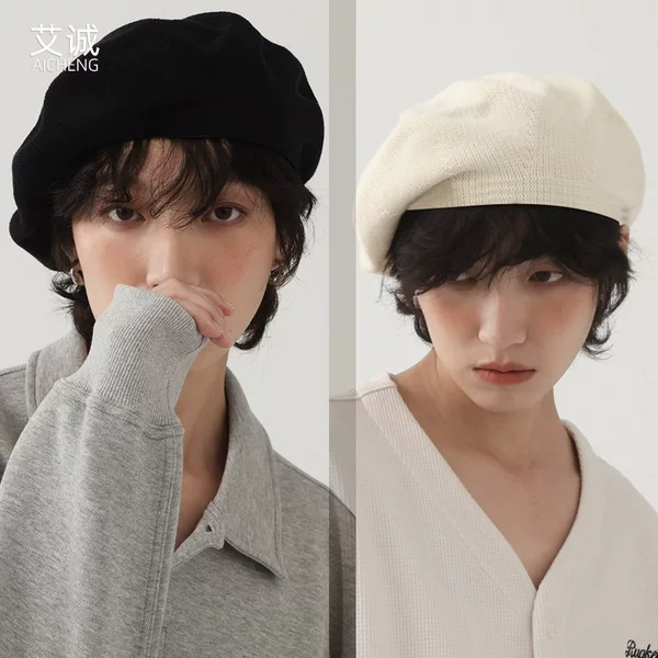 Cross-border Trade Pure Cotton Beret Big Head Wai Thin Women's plus size Four Seasons Men's Pumpkin Hat Summer Hat Women