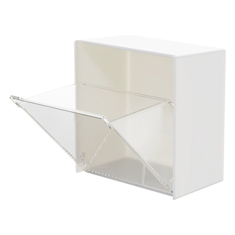 Большой настенный откидной ящик для хранения стены без перфорации для ванной кухни многофункциональная пылезащитная удобная коробка для отделки