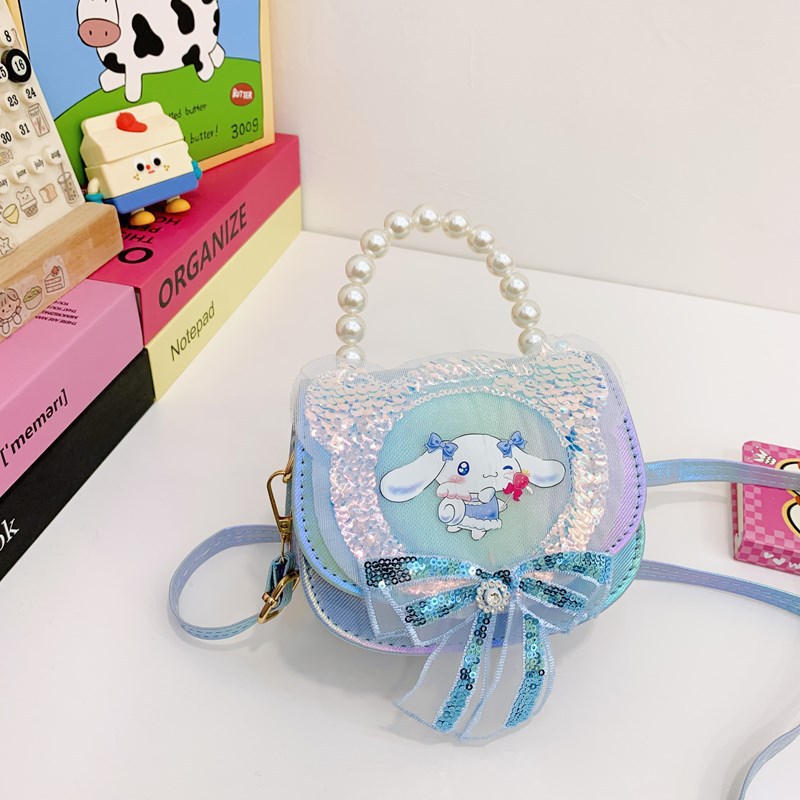Arco de sequillas princesa bolso de viento amor Koolomi niñas bolso de tramo inclinado super hermoso bolso de mano bebé