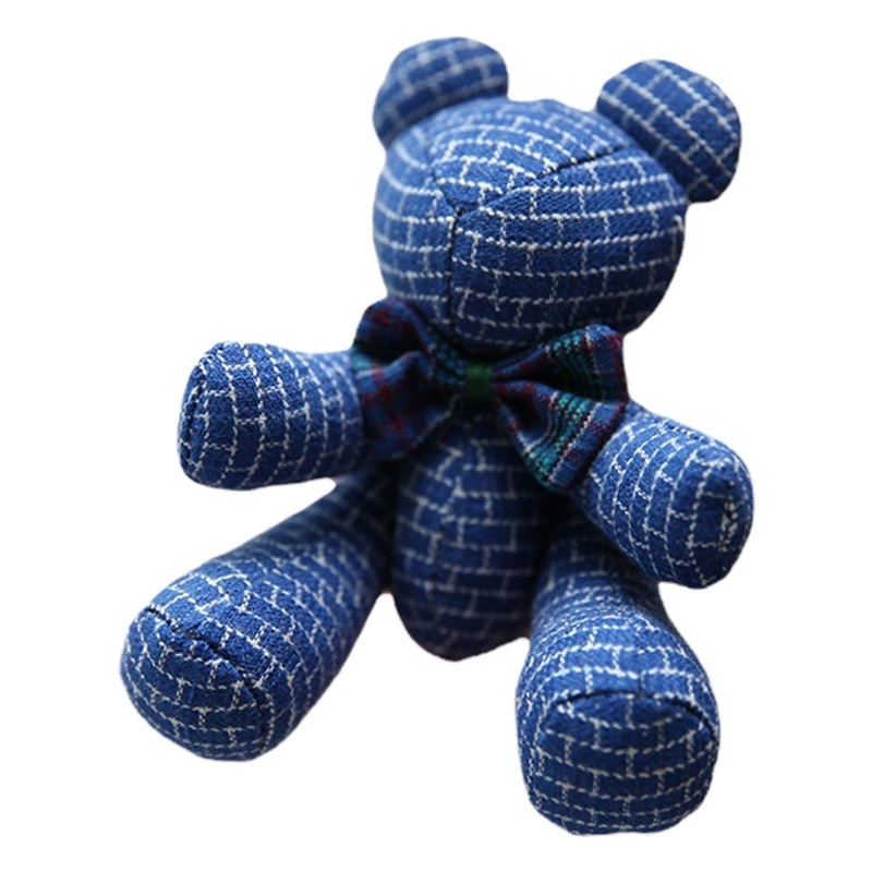 Hecho a mano DIY Lu bordado sin costuras oso muñeca material paquete creativo bordado decoración del hogar regalo abrazo oso