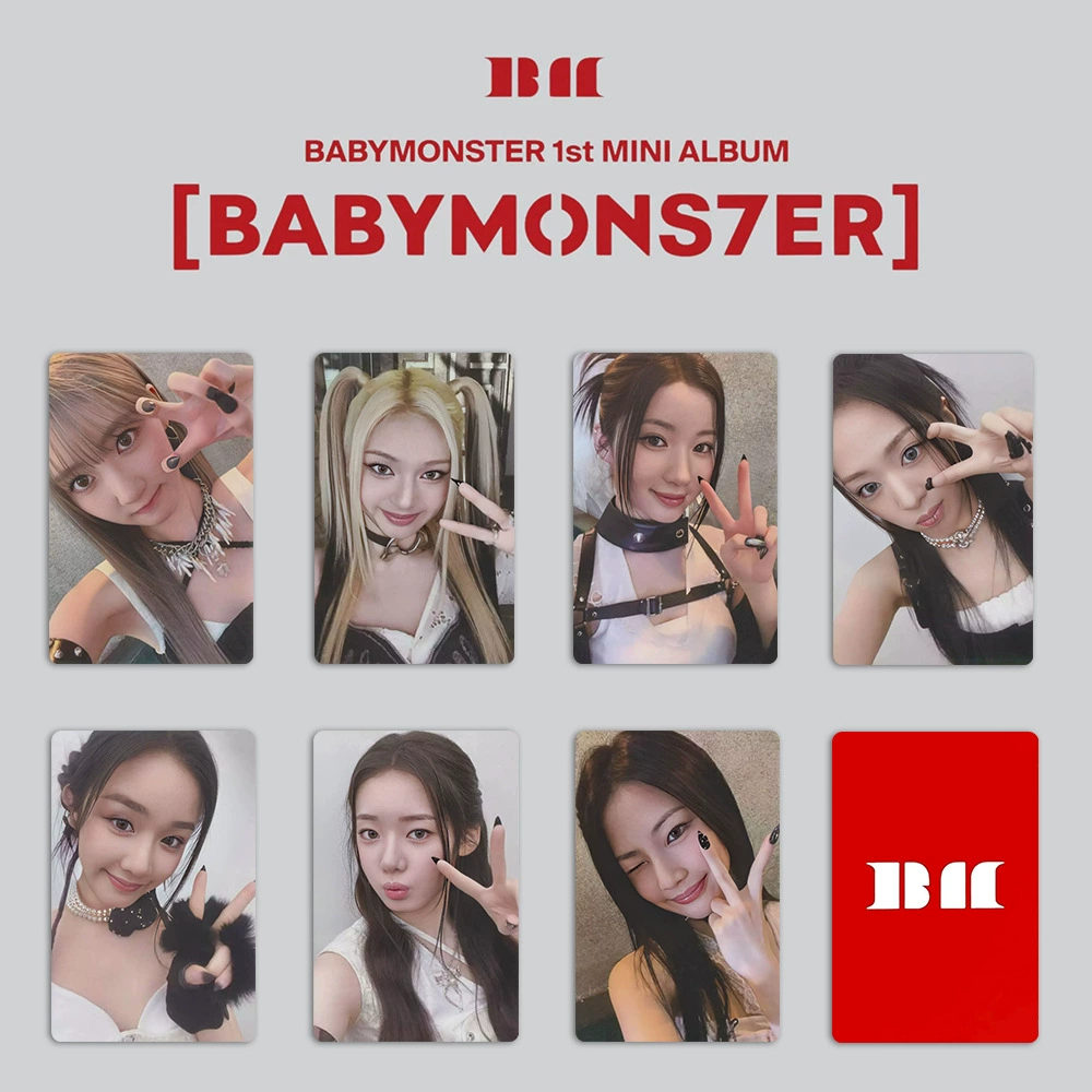 BABYMONSTER набор маленьких карточек сокровищ, монстр VCE, специальная маленькая карточка, случайные карточки Carter