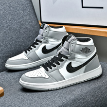 莆田AJ男鞋新款白红高帮板鞋休闲黑白熊猫运动鞋百搭情侣潮女鞋子