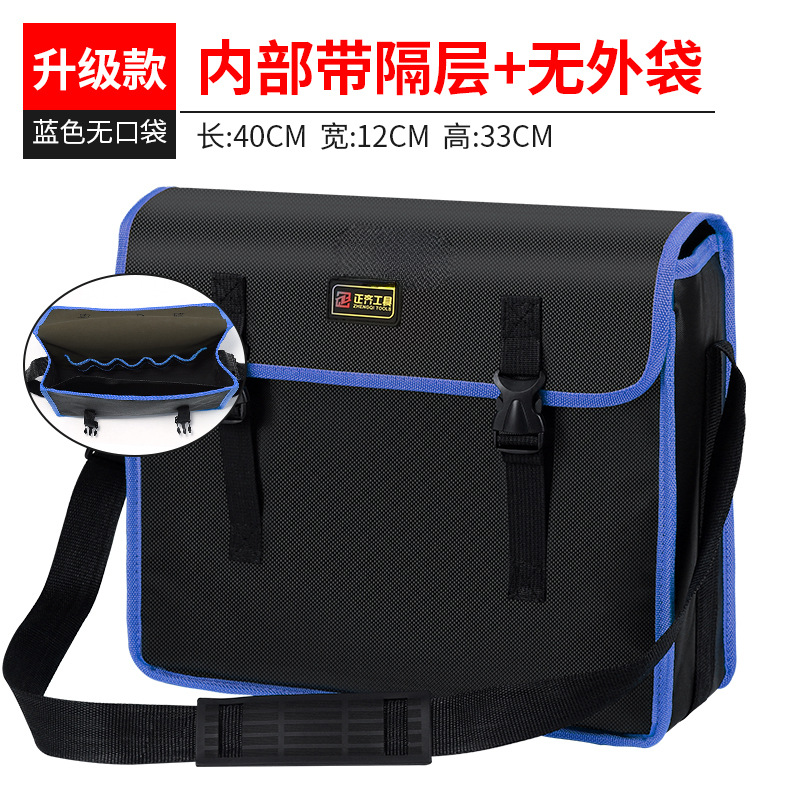 Paquete de herramientas eléctricas de lona gruesa, bolso multifuncional especial para el mantenimiento de la carpintería, bolso grande resistente y duradero para hombres