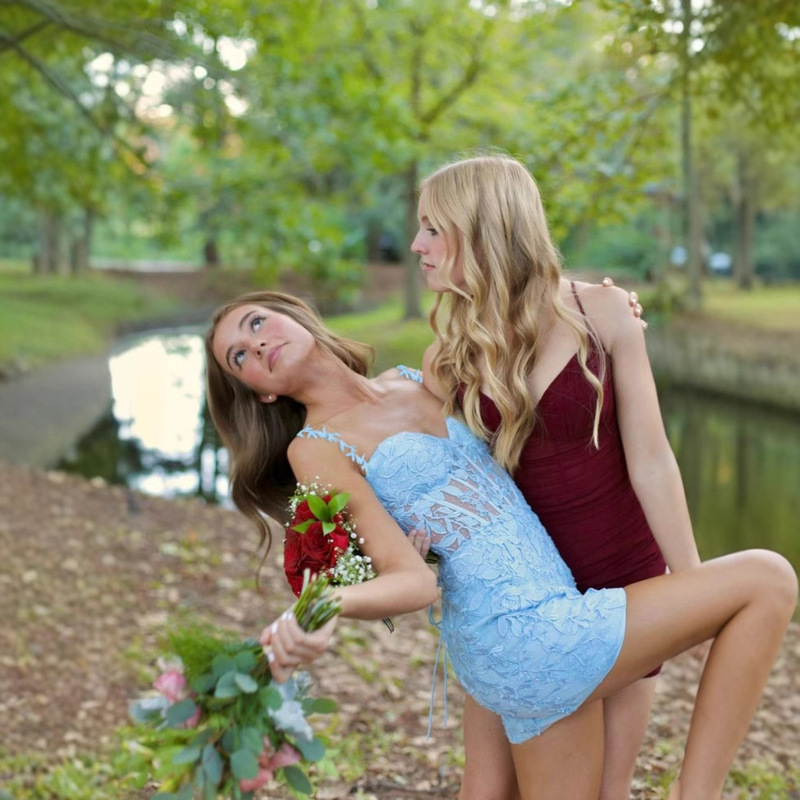 Amazon European and American Hip Sexy Back-to-School Dress Mini Sequins Lace Cocktail Dress Party Dress