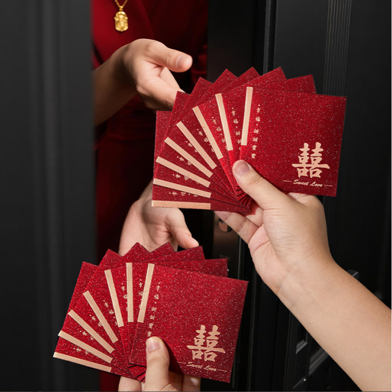 Hard Door-Blocking Red Envelopes for Wedding Celebrations, 2026 Red Envelope Bags Wholesale for Blocking the Door Hard Door-Blocking Red Envelopes for Wedding Celebrations, 2026 Red Envelope Bags Wholesale for Blocking the Door