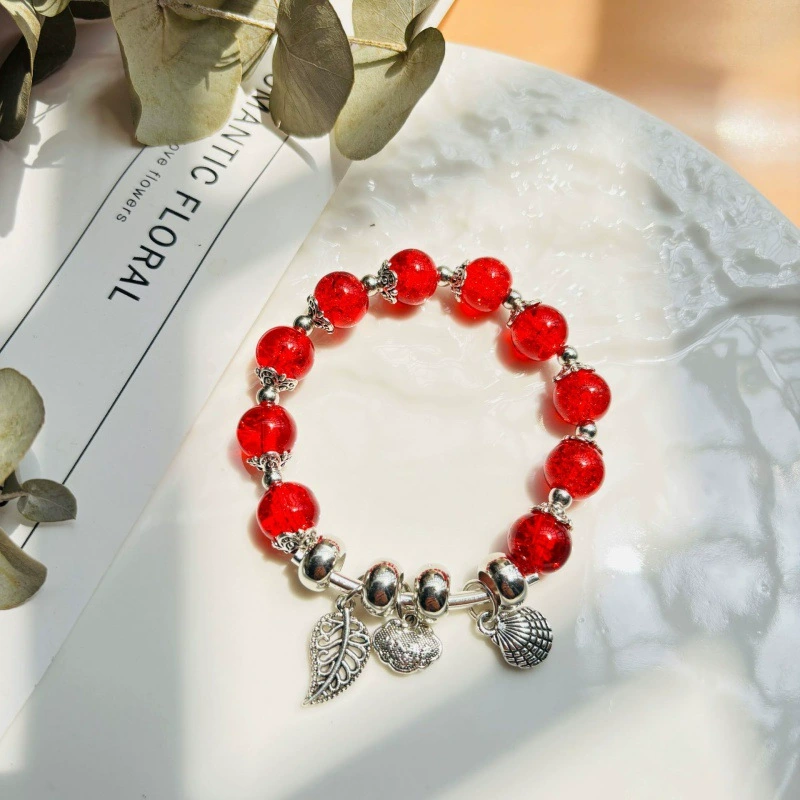 Jingdezhen ceramic bead bracelet, handmade, elastic, gift boxed (OPP)