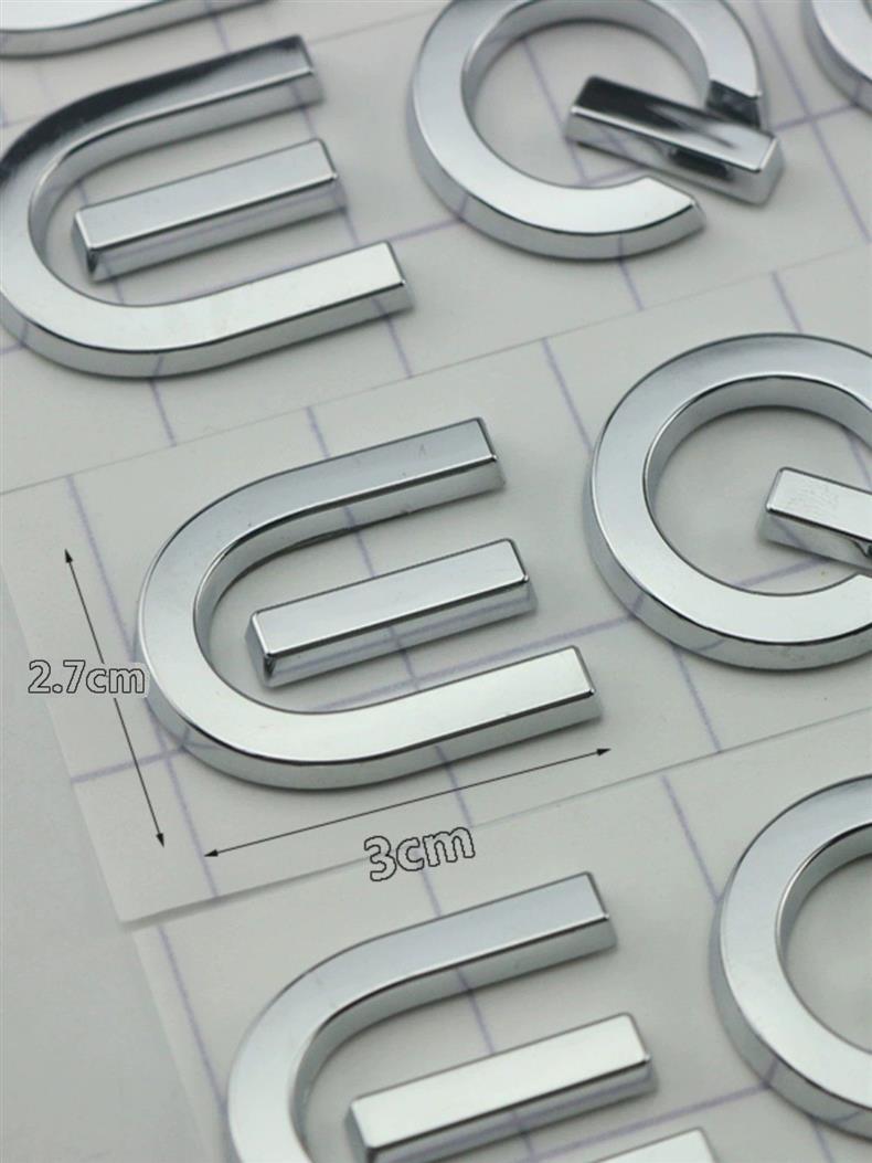 Mercedes-Benz EQA260, EQB350, EQC400, EQE, and EQS450 car emblems and letter-number decals, 580 car stickers