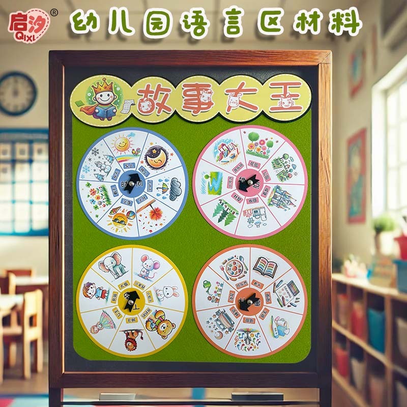 幼稚園の言語区はストーリを見て話をします。|undefined
