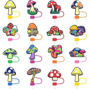 Mushroom Colorful Straw Cap Stanley 10mm Straw Cap Universal Soft Rubber Straw Plug