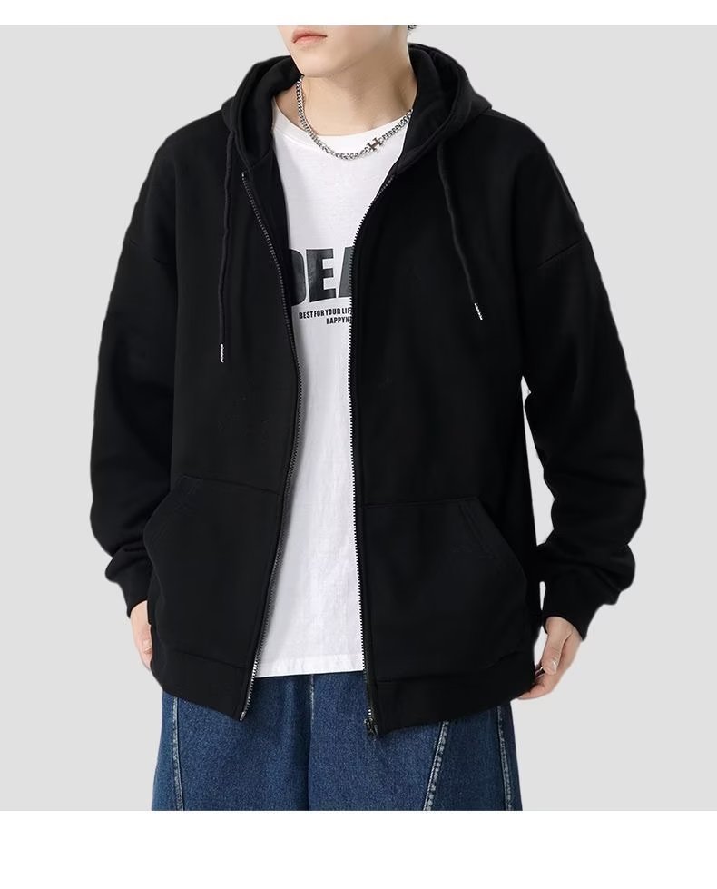 Herren-Kapuzenpullover im Ausverkauf, Frühling, Herbst, Winter, Samt, locker, vielseitig, Freizeitkleidung_voghion.com