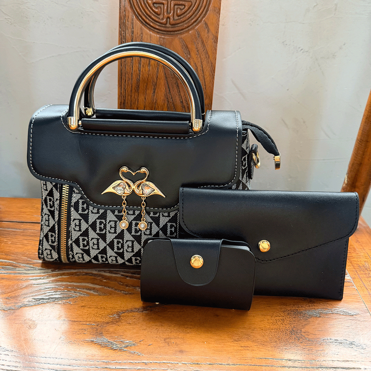 블랙+작은 가방