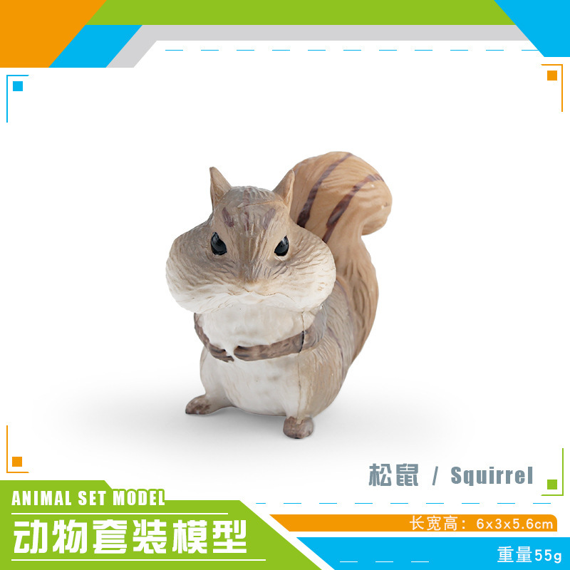 Transfronterizos mini simulación perro de madera panda cerdo conejo blanco serpiente blanca hámster nutria foca animal adornos modelo juguete