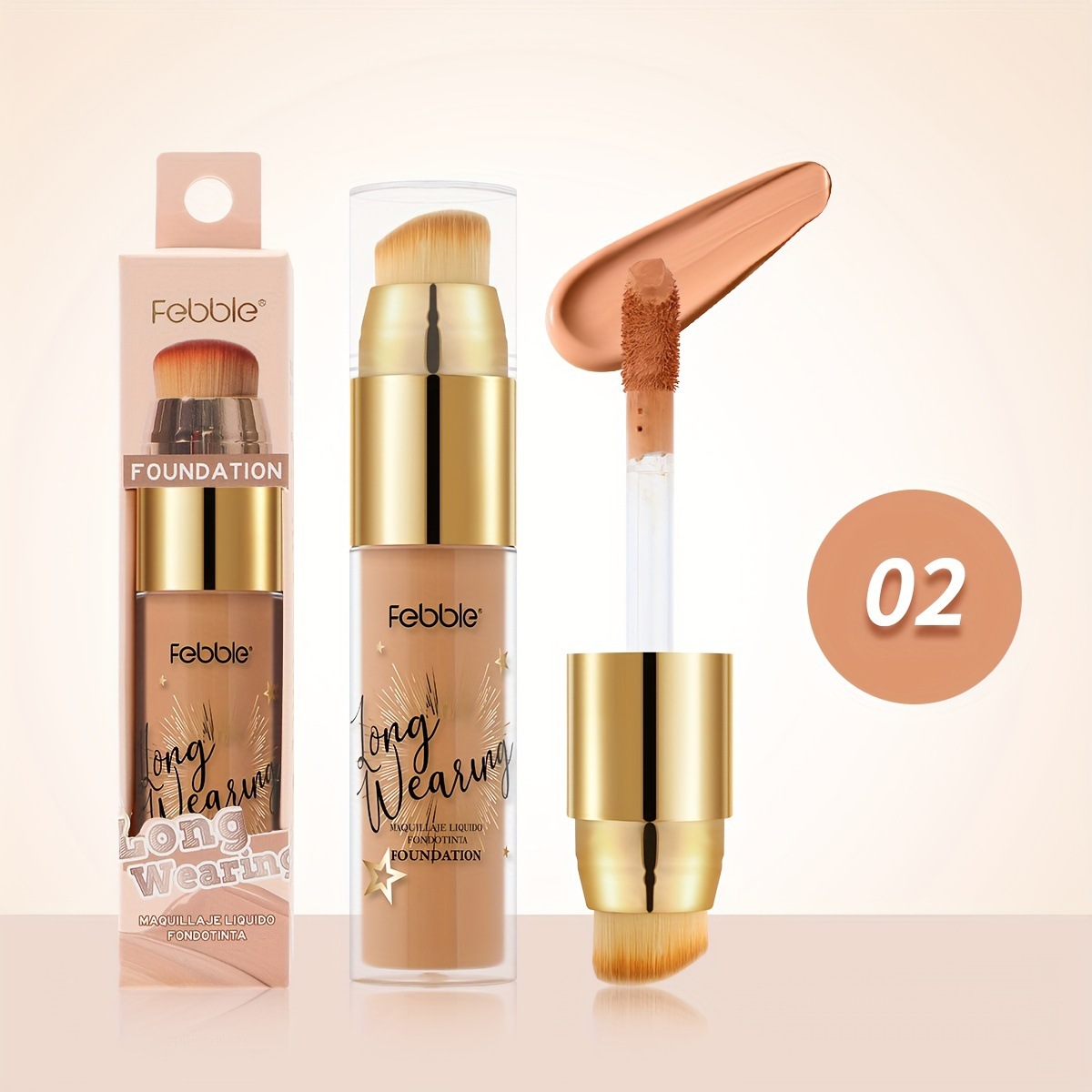 USHAS Cross-Border Spot Maquillaje Base Liquid Combination Set impermeable sin quitar el maquillaje para aclarar el tono de la piel FS449FA + B