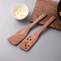 Wholesale Japanese solid wood spatula Household teak cooking spatula non-stick pot special high temperature resistant long handle wooden spatula