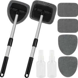擦玻璃车窗清洁工具方型超细纤维替换布套家用刮玻璃清洗神器