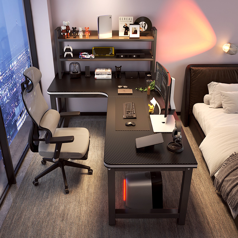 Factory direct computer desk multifunctional desk room bedroom table simple study table bookshelf integrated table