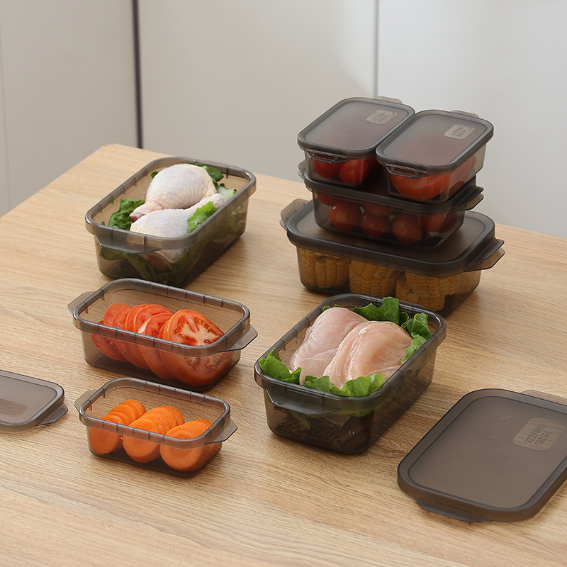 冰箱冷冻密封收纳盒厨房食品级保鲜盒可微波加热食物盒加厚塑料盒