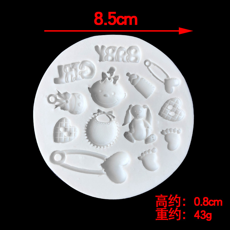 BEBÉ carta BABY carriage biberón pezón babero pies pequeños mano pequeña Fondant chocolate epoxi aromaterapia molde de yeso