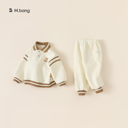 babycity boys spring casual cartoon pullover two-piece set girls children spring and autumn suit CT83038