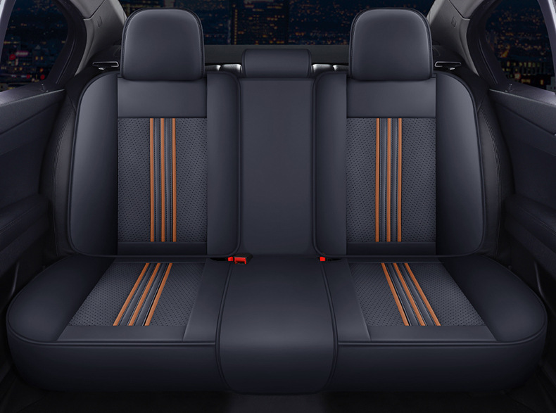 25 Years New Model Three-Piece Lumbar Support Full Leather Car Seat Cushion, Suitable for All Seasons, Comfortable and Breathable, Factory Exclusive for Cross-Border Supply