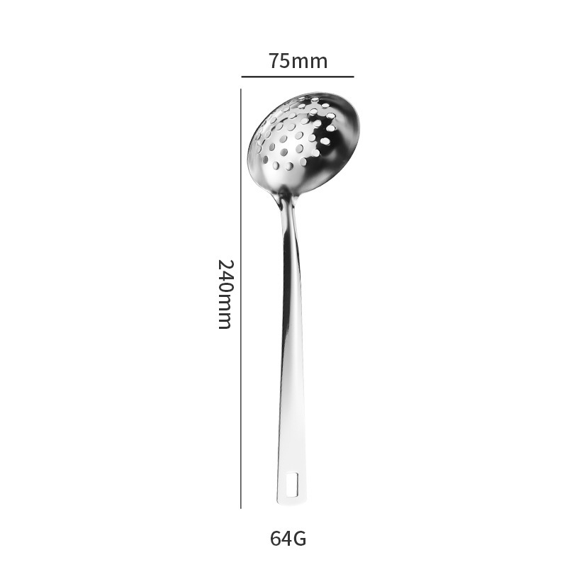 ステンレスキッチン用品6点セット、フライ用スパチュラ、フライ用スパチュラ、スープシェル、スープ排水、野菜スプーン排水、軽量ステンレスキッチン用品6点セット|undefined