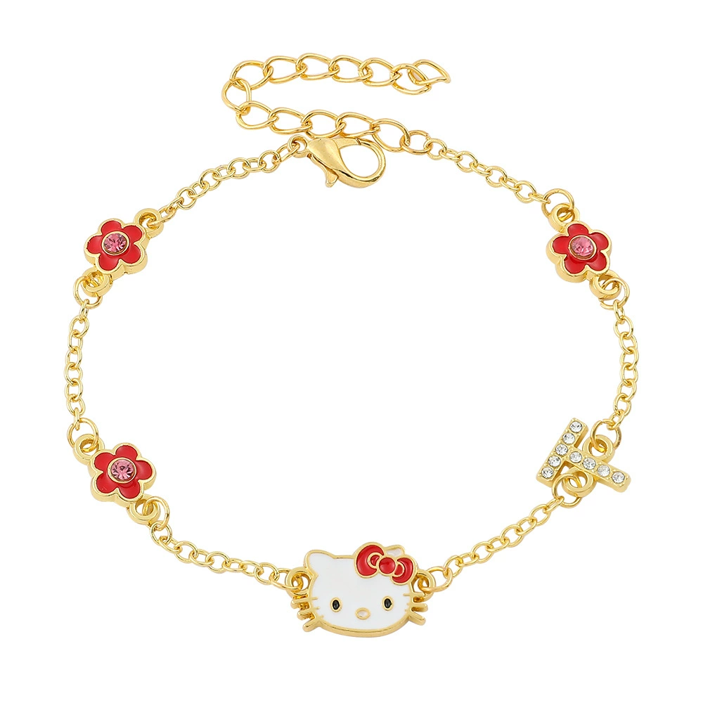 Hello kitty, мультяшные красные аксессуары, ручка, браслет, аксессуар, Amazon, со снежинками