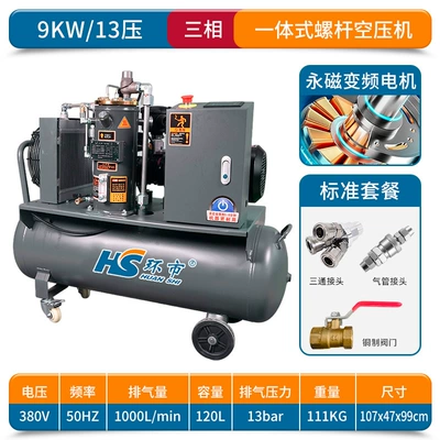 Hava kompressorları Air Pick Special for Auto Repair - 380v-9kw13-voltage-permanent-magnet-frequency-conversion