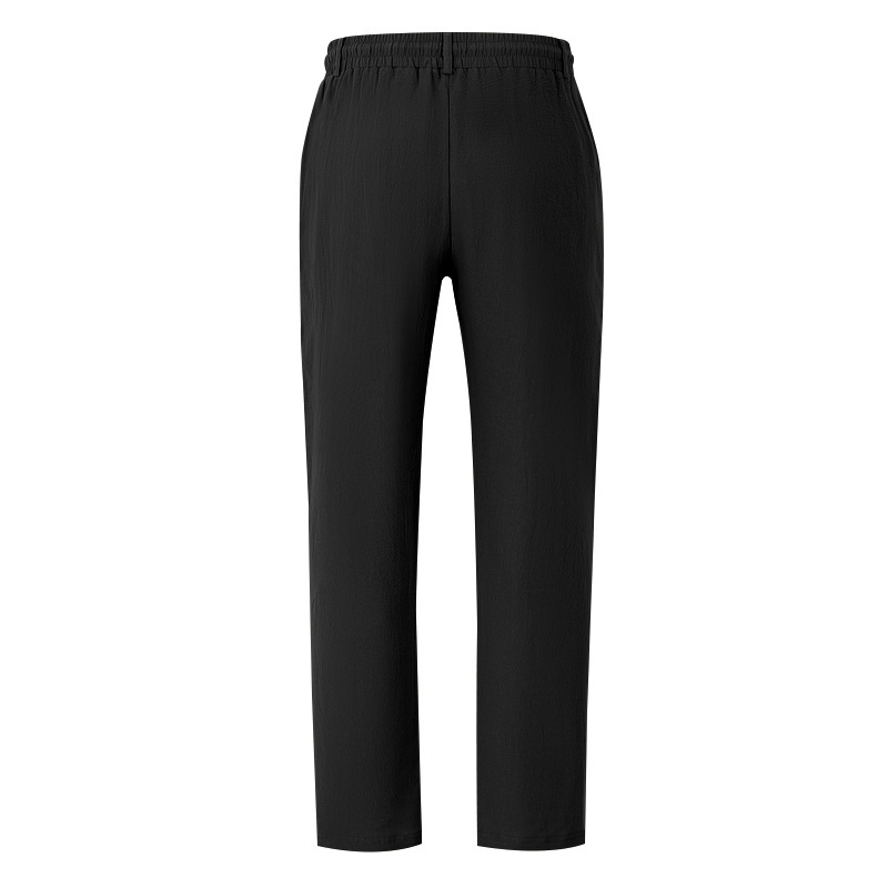Men's Loose Linen Casual Wide-leg Beach Trousers For Summer_voghion.com