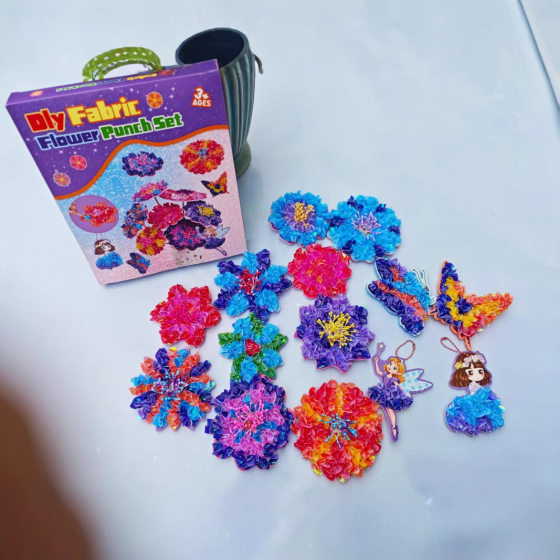 Poke Flower Butterfly Handmade Jewelry Children's Sequin Cloth Decoration