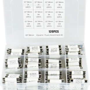 120PCS RO15�۔���500V 10*38MM�մɱ��U�z�ܺ��b1A-32A��о�M��