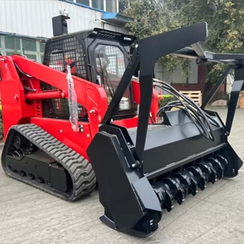 Nuevo tipo de orugas deslizante loader sitio de construcción desmantelar cuatro tracciones pequeño deslizante carretilla elevadora carga de manejo de carga