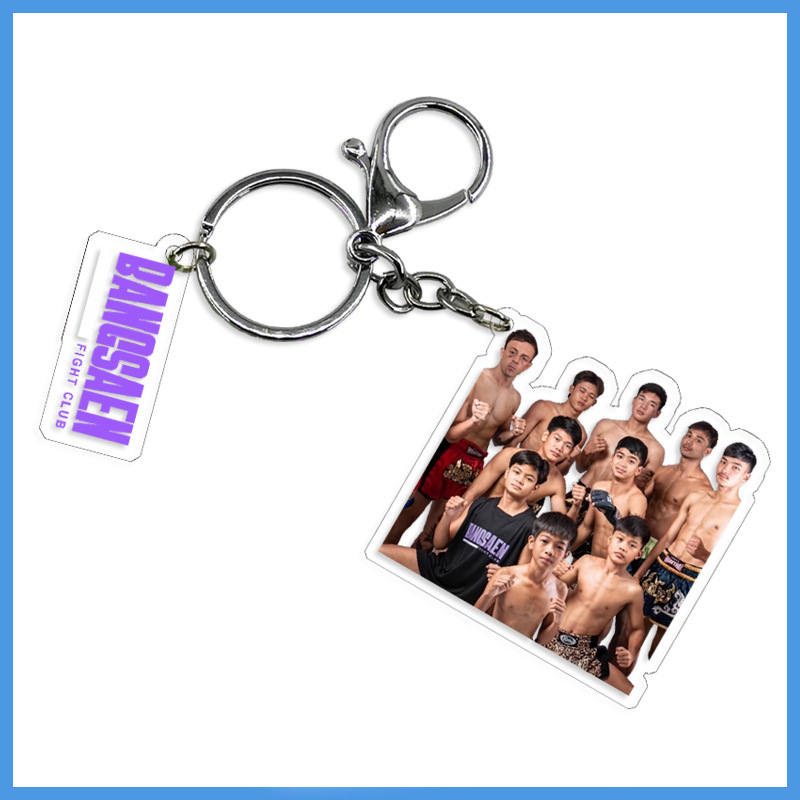 Bangsaen Fightclub Thai Entertainment Peripheral Acrylic Keychain Pendant Muay Thai Club Pendant Ready for Sale