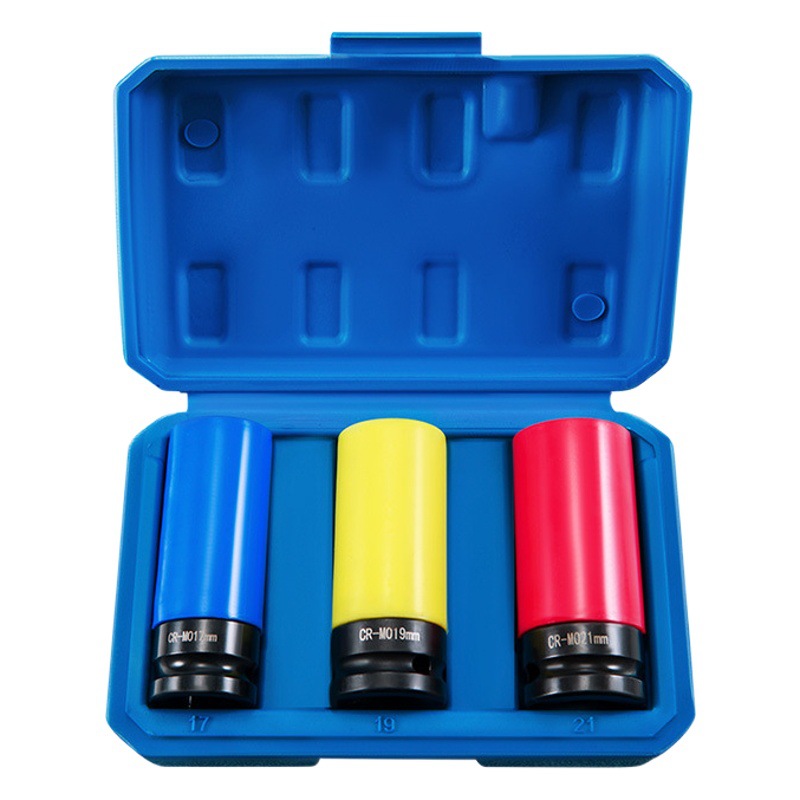 Desmontaje de neumáticos manga protección cabeza 17/19/21/22 pistola aire alargado llave eléctrica reparación herramienta traje 1/2