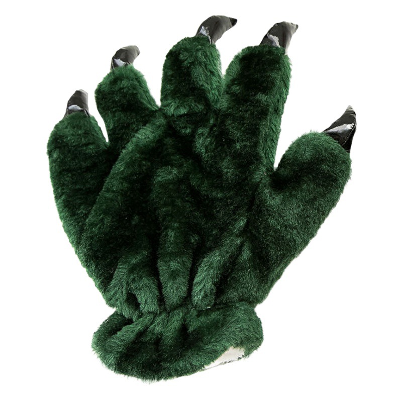 Zapatos de dinosaurio transfronterizos Dragón gato garra zapatos de franela cálido hogar ocio Otoño e Invierno animal a juego zapatos de dibujos animados