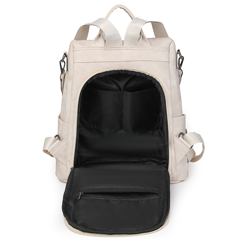 Nuevo bolso de mujer antirrobo de moda, cuero suave, mochila de gran capacidad, todo fósforo, ocio, viaje de viaje, mochila escolar para estudiantes al por mayor