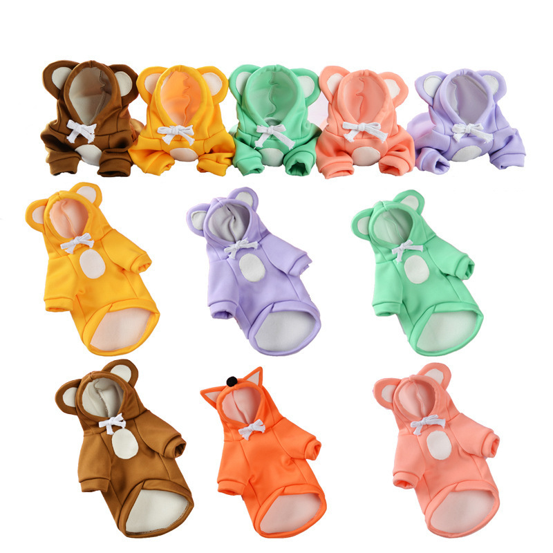 Wholesale pet dog clothes autumn and winter sweater transformation outfit thickened cat clothes small pet clothes ins Imitation hair