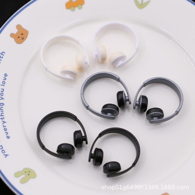Cute Mini Bjd Doll Headphone Accessories, Stylish Academy-Style Head-Mounted Decorative Realistic Model Headphones for Dolls Cute Mini Bjd Doll Headphone Accessories, Stylish Academy-Style Head-Mounted Decorative Realistic Model Headphones for Dolls