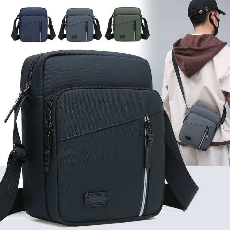 Cross-Border Business Men's Bag, Cross-Border Style Shoulder Bag, Men's High-End Shoulder Bag, Men's Crossbody Bag, Storage Bag